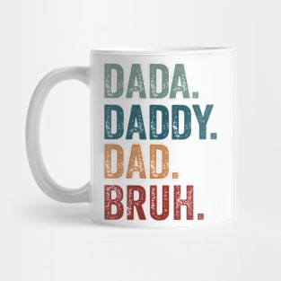 Vintage Dad | Dada Daddy Dad Bruh Mug